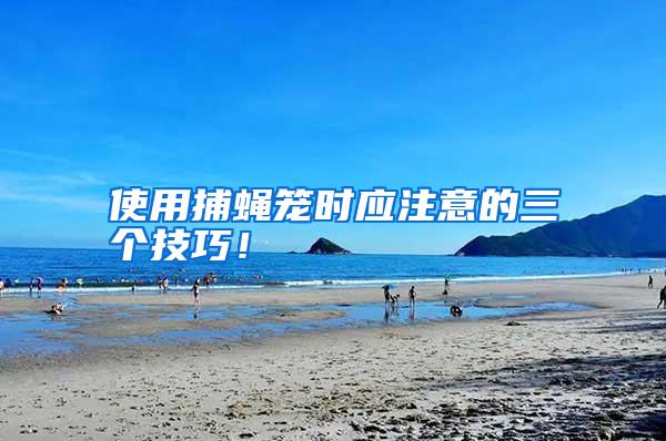 使用捕蝇笼时应注意的三个技巧！