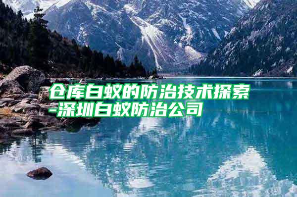 仓库白蚁的防治技术探索-深圳白蚁防治公司