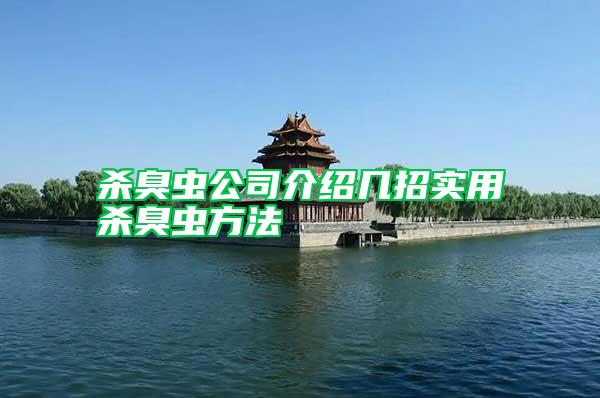 杀臭虫公司介绍几招实用杀臭虫方法