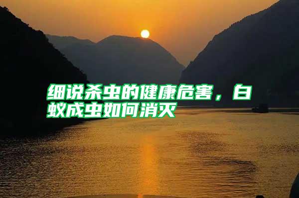 细说杀虫的健康危害，白蚁成虫如何消灭