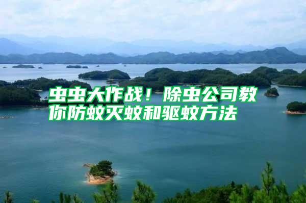 虫虫大作战！除虫公司教你防蚊灭蚊和驱蚊方法