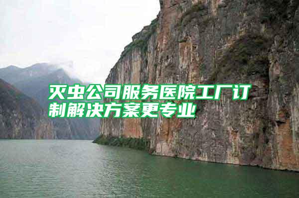 灭虫公司服务医院工厂订制解决方案更专业