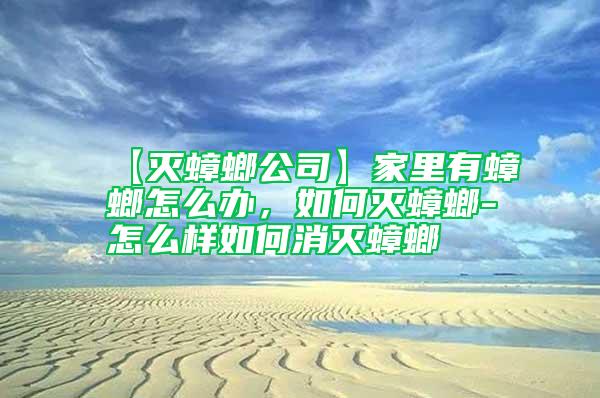 【灭蟑螂公司】家里有蟑螂怎么办，如何灭蟑螂-怎么样如何消灭蟑螂