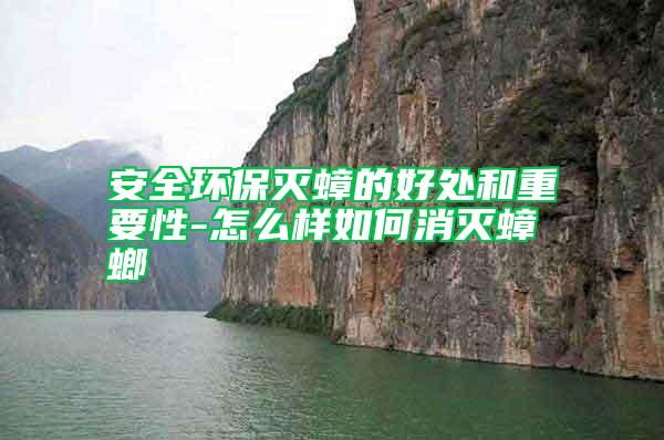 安全环保灭蟑的好处和重要性-怎么样如何消灭蟑螂