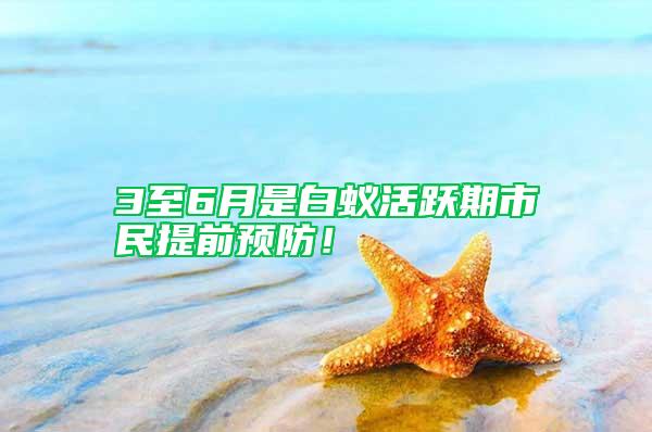 3至6月是白蚁活跃期市民提前预防！