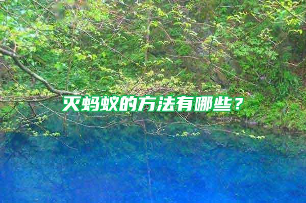 灭蚂蚁的方法有哪些?