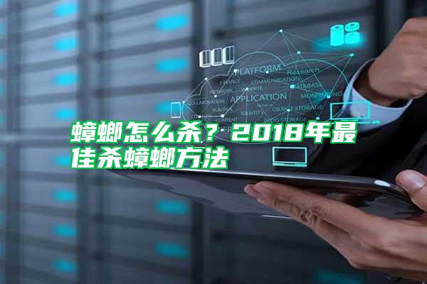 蟑螂怎么杀？2018年最佳杀蟑螂方法