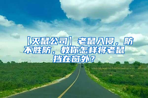 【灭鼠公司】老鼠入侵,防不胜防,教你怎样将老鼠挡在窗外?