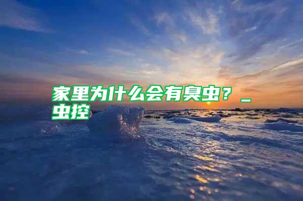 家里为什么会有臭虫？_虫控