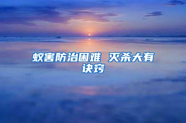 蚁害防治困难 灭杀大有诀窍