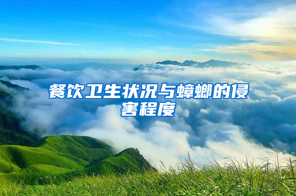 餐饮卫生状况与蟑螂的侵害程度